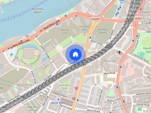 Apartment for rent in Nine Elms, Greater London