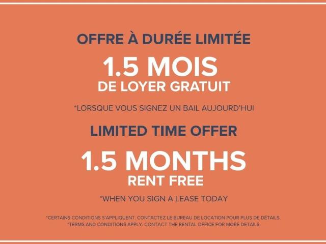 Apartment for rent in St. Leonard's, Quebec