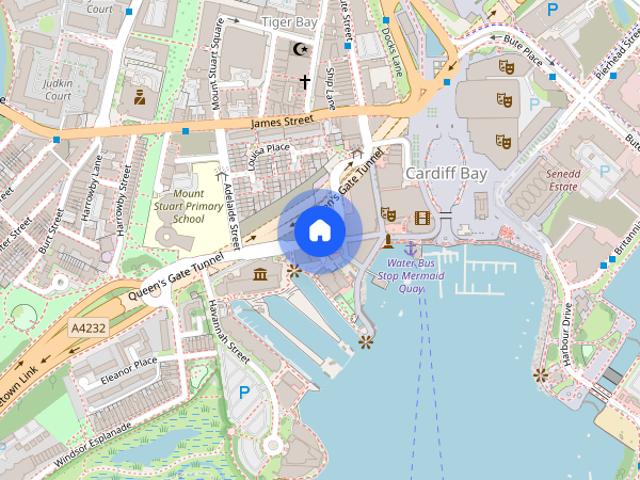 Apartment for rent in Cardiff Bay, Falcon Lodge
