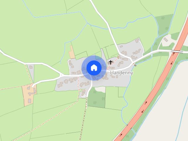 House for rent in Llandenny, Wales