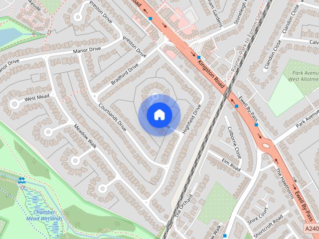 House for rent in Stoneleigh, Ewell