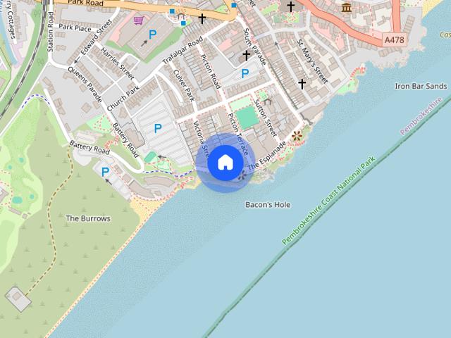 Apartment for rent in Tenby, Wales