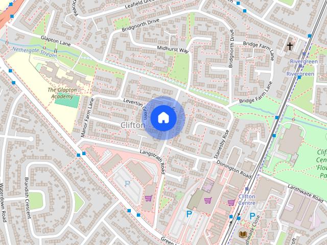 House for rent in Clifton, City of Nottingham