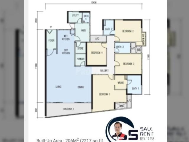 Apartment for rent in Georgetown, Penang