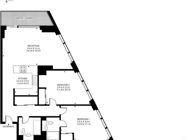 Apartment for rent in Canary Wharf, Greater London
