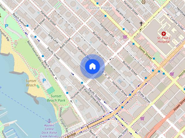Apartment for rent in Davie Village, Vancouver