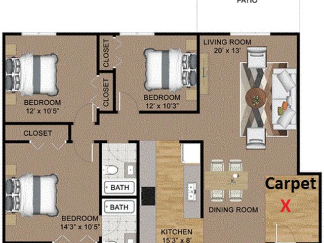 Apartment for rent in Des Moines, Iowa