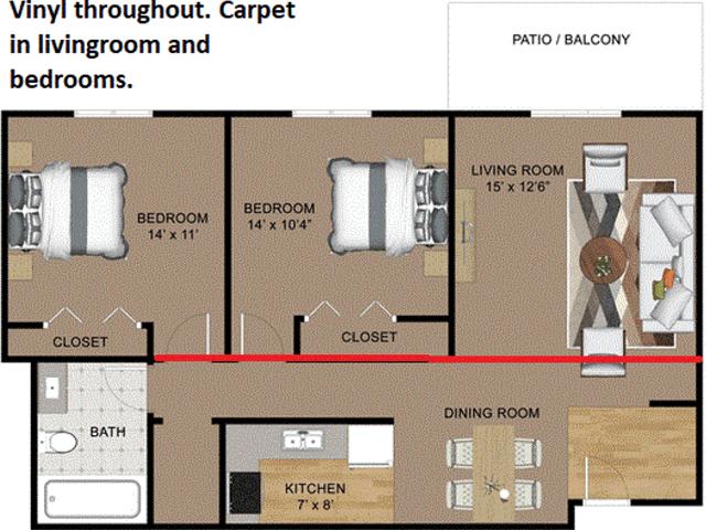Apartment for rent in Des Moines, Iowa