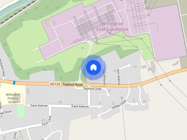 House for rent in Willington CP, South Derbyshire