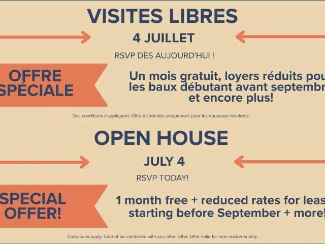 Apartment for rent in St. Leonard's, Quebec