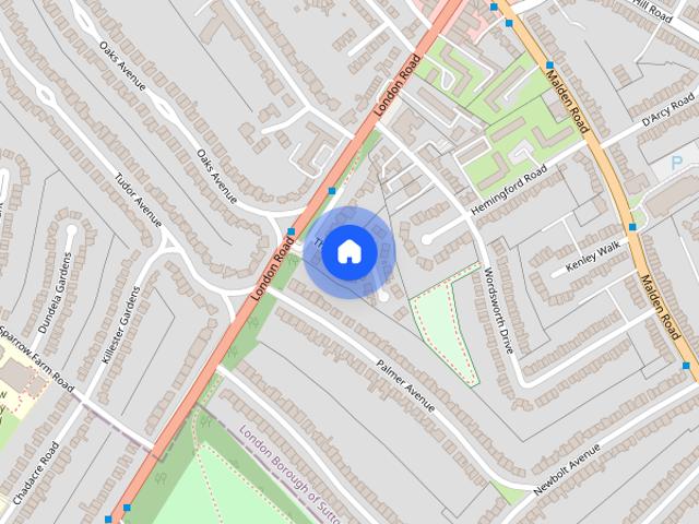 House for rent in Worcester Park, Greater London