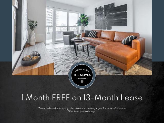 Apartment for rent in The Barrel Yards, Waterloo