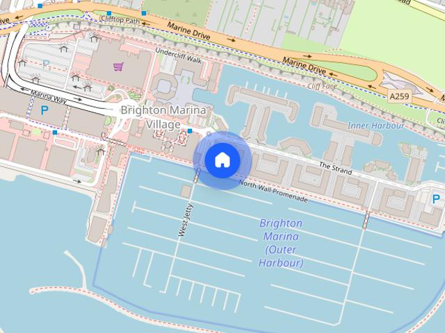Apartment for rent in Brighton Marina, Roedean