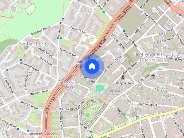 Apartment for rent in Saint Vincent's, Netherthorpe