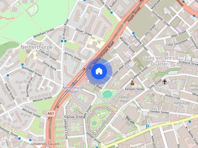 Apartment for rent in Saint Vincent's, Netherthorpe