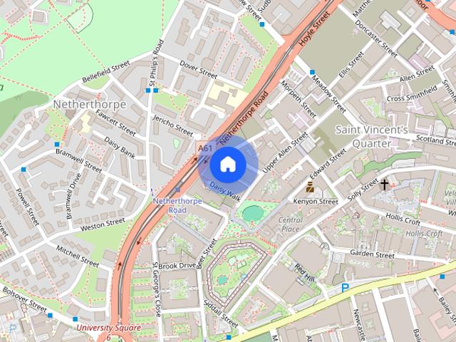 Apartment for rent in Saint Vincent's, Netherthorpe