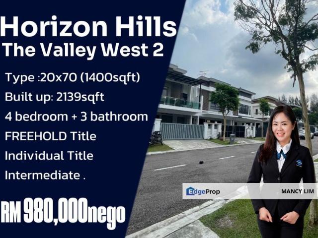 House for sale in The Valley West, Iskandar Puteri