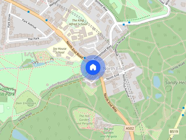 Apartment for rent in North End, Greater London