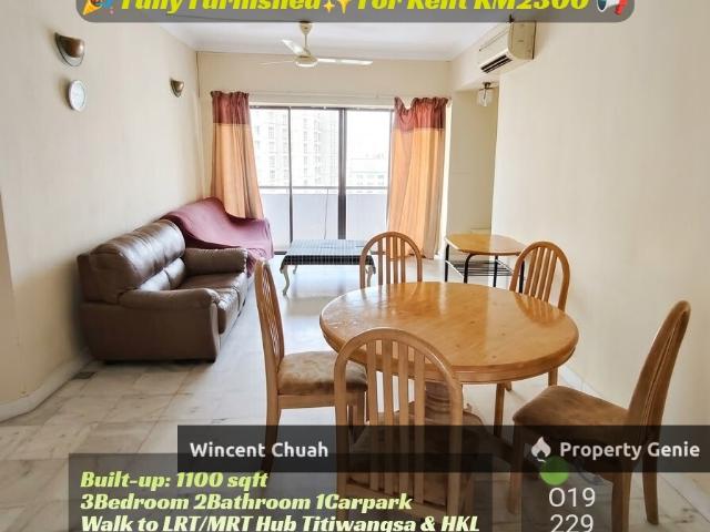 Condominium for rent in Chow Kit, Kuala Lumpur