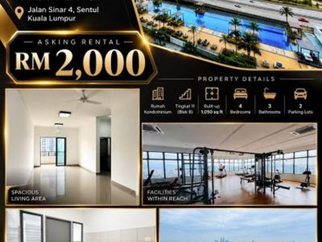 Condominium for rent in Sentul Bahagia, Kuala Lumpur