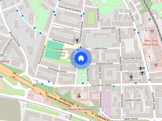 Apartment for rent in Thornwood, Glasgow