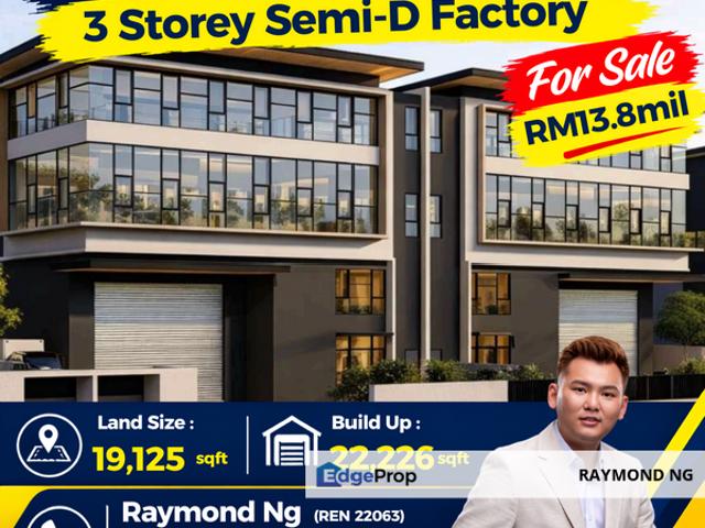 Warehouse for sale in Kajang, Langat