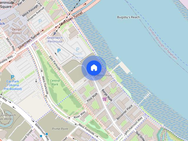 Apartment for rent in Greenwich Peninsula, Greater London