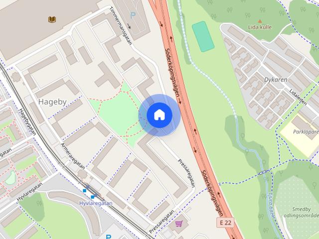 Lägenhet hyra i Hageby, Norrköping