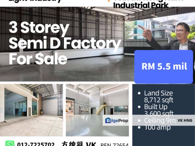 Warehouse for sale in Johore Bahru, Johor