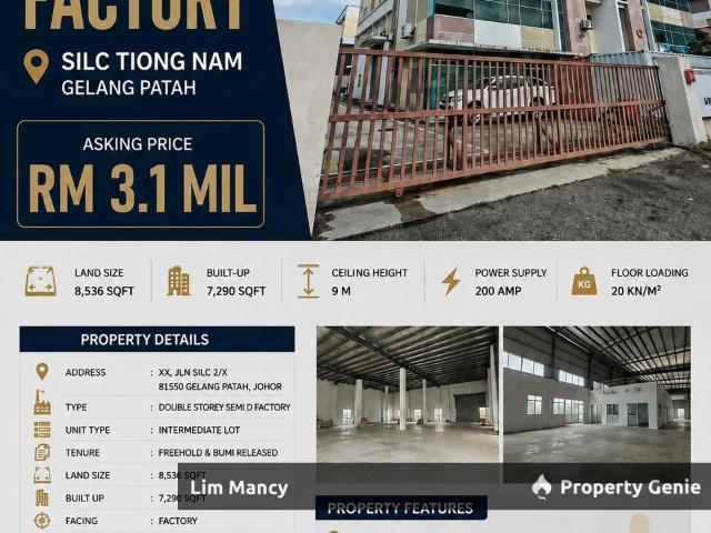 Warehouse for sale in Bukit Ledang, Johor