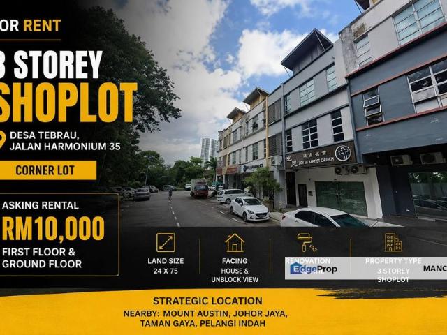 Shop for rent in Johore Bahru, Johor