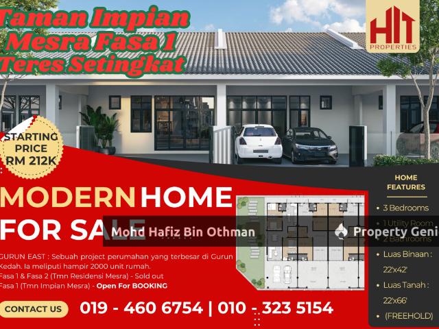 Terraced House for sale in Kuala Muda, Kedah
