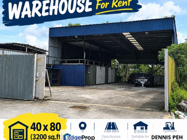 Warehouse for rent in Johore Bahru, Johor