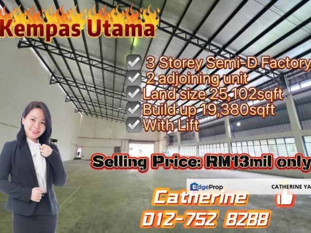 Warehouse for sale in Johore Bahru, Johor