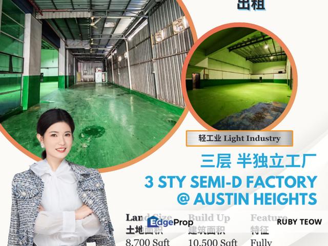 Warehouse for rent in Johore Bahru, Johor