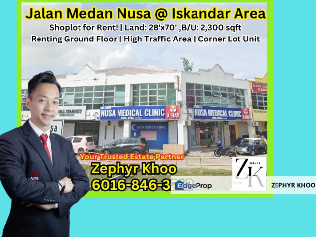 Shop for rent in Johor Bahru