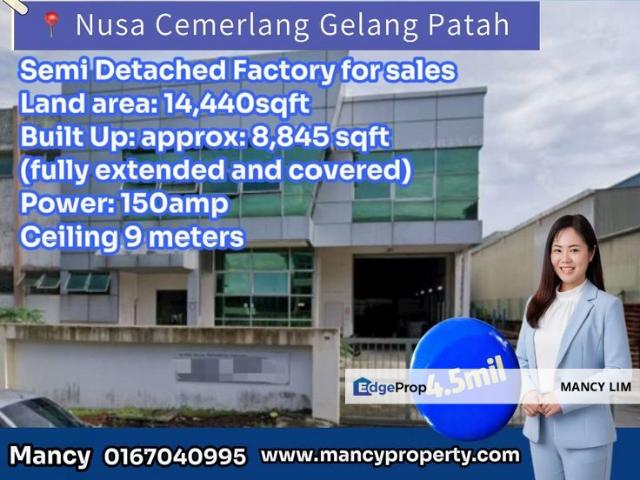 Warehouse for sale in Johore Bahru, Johor