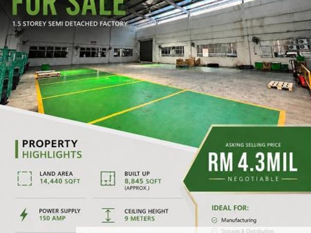 Warehouse for sale in Johore Bahru, Johor