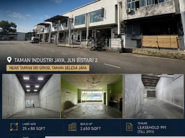 Warehouse for sale in Johore Bahru, Johor