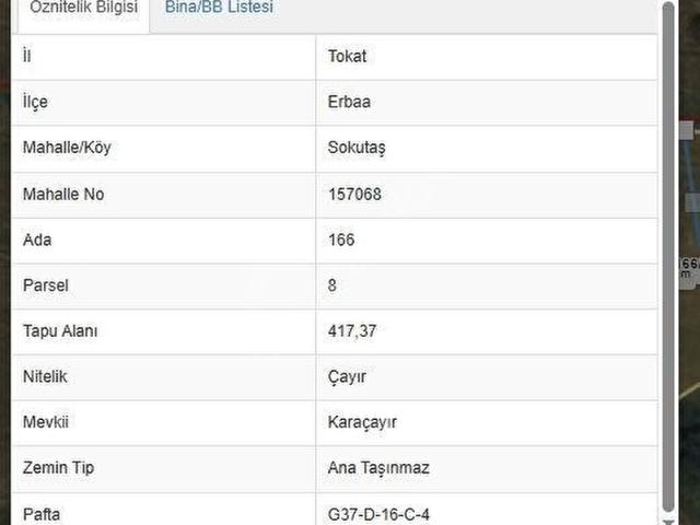 Erbaa, Tokat içerisinde satılık Arsa