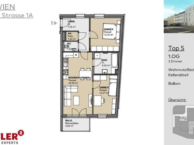 Wohnung mieten in Liesing, Wien
