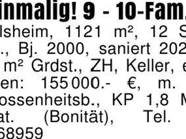Mehrfamilienhaus kaufen in Crailsheim, Baden-Württemberg