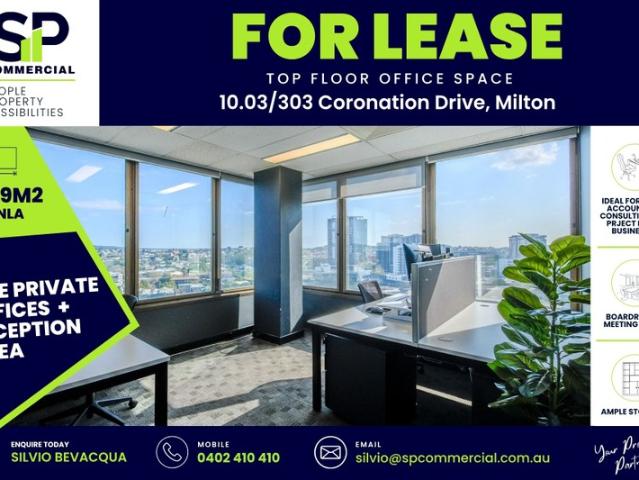 Office for rent in Milton, Greater Brisbane