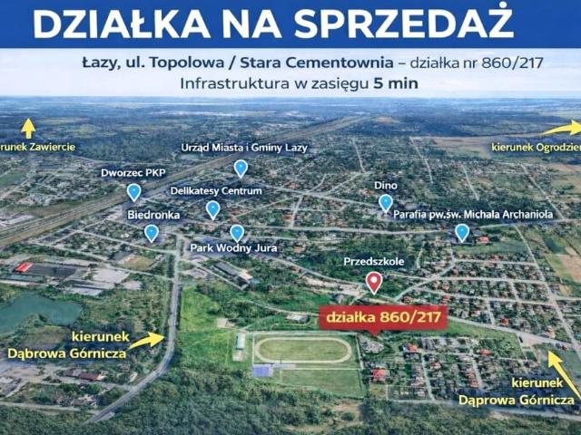 Grunt na sprzedaż w Łazy, Śląskie