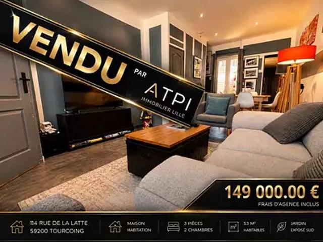 Maison vente à Lille, Tourcoing