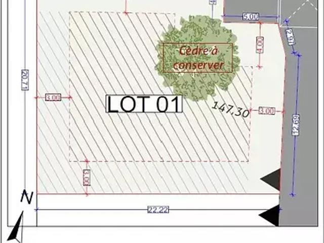 Terrain vente à Toulouse, Tournefeuille