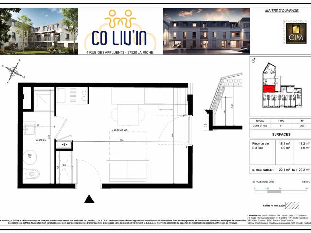 Appartement vente à Tours, La Riche