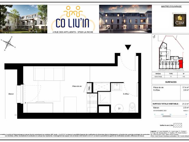 Appartement vente à Tours, La Riche