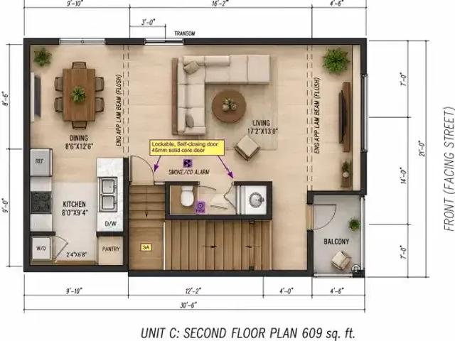 Townhouse for rent in Wedgewood, Alberta
