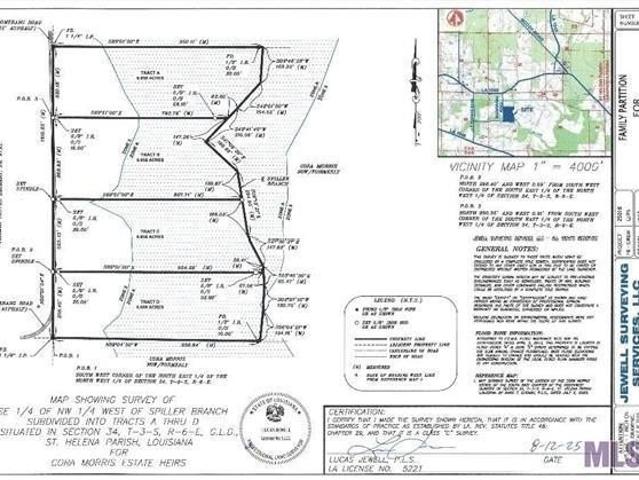 Land for sale in Amite, Louisiana